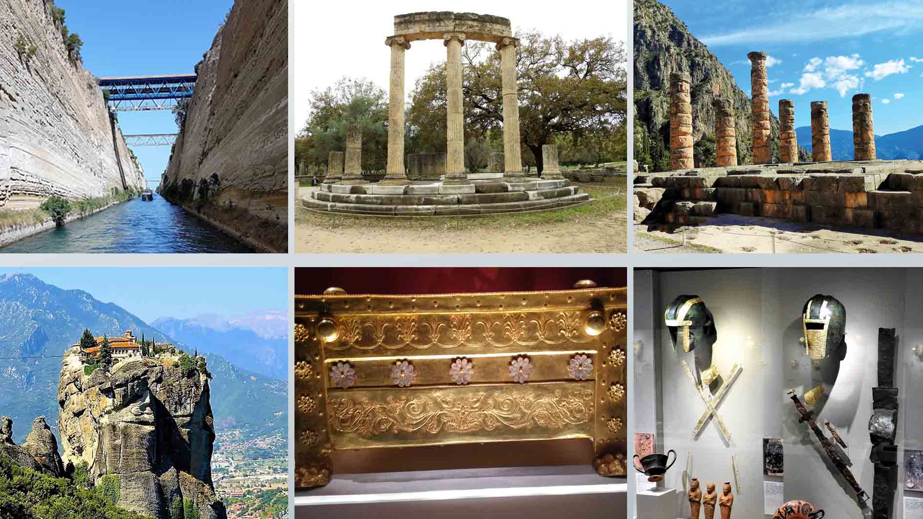 Corinth-Olympia-Delphi-Meteora-Vergina-Pella-Dion